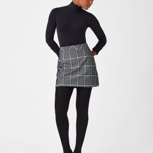 NWT SPANX The Perfect Mini Skirt, 17" in Classic Plaid Jacquard